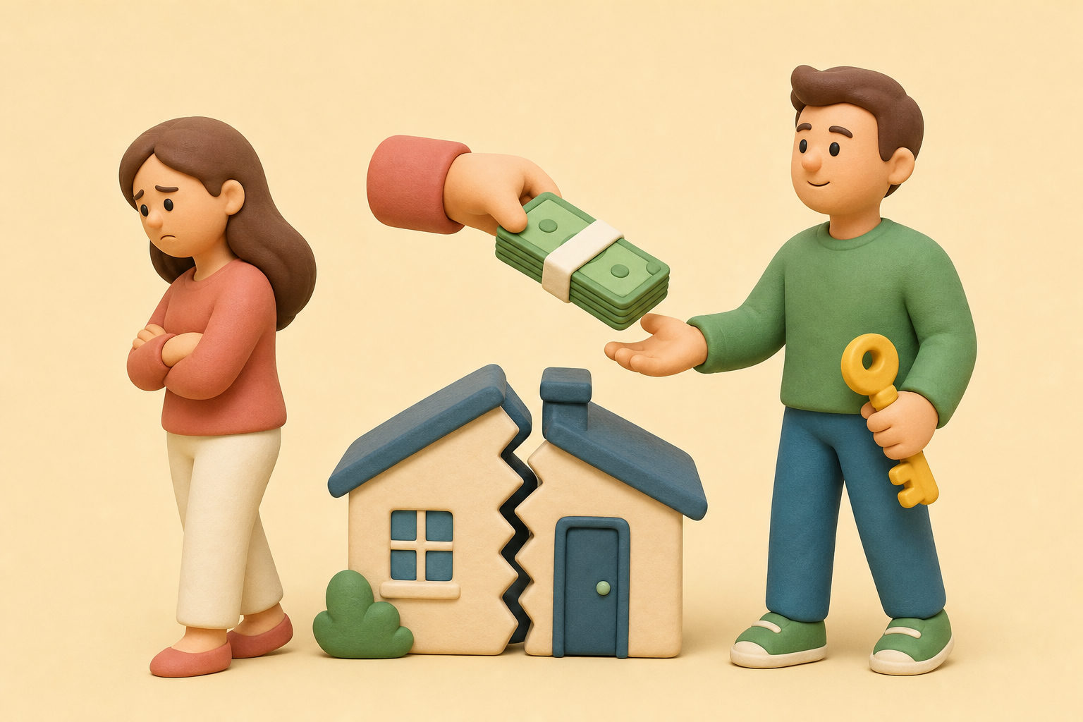 Hoe werkt een partner uitkopen bij een eigen woning?
